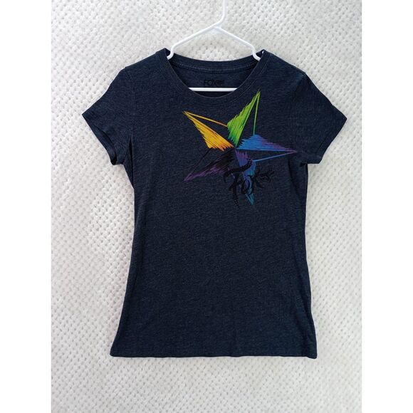 Fox Racing Tops - Y2K Fox Women's Large Charcoal Heather Star Gazer Short Sleeve Tee